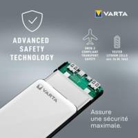 Batterie externe mobile Power Bank Energy 5000, blanc - VARTA