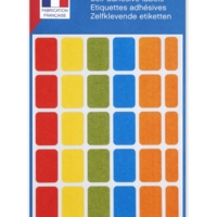 Sachet de 120 étiquettes de couleur 12x18 mm Assorties - Apli-Agipa