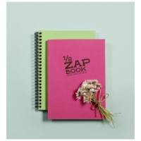 Bloc 1/2 Zap Book encollé grand coté 80 Feuilles A5 80g couvertures assorties - CLAIREFONTAINE
