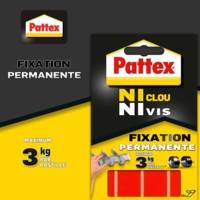Pochette 10 pastilles adhésives ULTRA FORT 20x40 mm Ni Clou Ni Vis - PATTEX