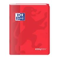 Cahier Easybook agrafé 17x22cm 96 pages grands carreaux 90g rouge - Oxford