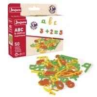 Coffret de 50 lettres Cursives, chiffres et signes aimantés pour Tableau - JEUJURA