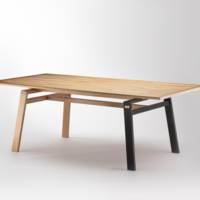 Table de réunion Sapristi piètement bois 210x100 cm - SEVE Mobilier