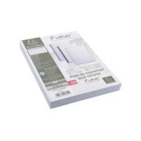 Paquet de 100 couvertures Grain toilé pour reliure A4 Blanc - EXACOMPTA