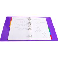 Jeu d'intercalaire 6 positions en carte blanche 170g, onglets Mylar®. Format A4. - EXACOMPTA
