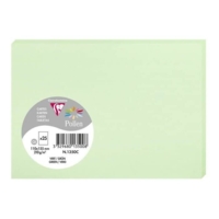 Pqt de 25 Carte Simple 210g 110x155 vert - Clairefontaine