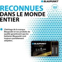 Paquet de 8 piles AAA alcalines PREMIUM - BLAUPUNKT