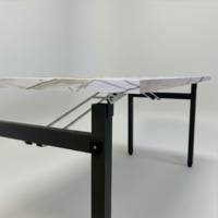 Table pliable Tambu 160x80cm marbre calcuta - intérieur - RestooTab