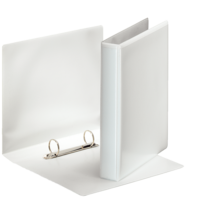 Classeur personnalisable 2 Anneaux Format A5 Dos de 40 mm Blanc - ESSELTE