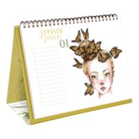 Carnet de coloriage 20 x 25,5 cm - 24 Illustrations - Calendrier PERPÉTUEL Wild - AVENUE MANDARINE
