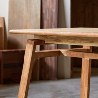 Table de réunion Sapristi piètement bois 210x100 cm - SEVE Mobilier