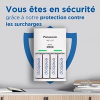 Eneloop Chargeur Basic BQ-CC51E Pour 2 ou 4 Piles AA/AAA (Sans Piles) - PANASONIC