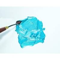 Tube 250ml Peinture Acrylique Fine Studio Haute Viscosité Bleu Vert Iridescent - PÉBÉO