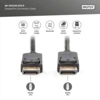 Câble de connexion DisplayPort 5m Noir - DIGITUS