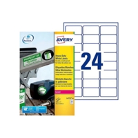 Etui 480 Etiquettes LASER Polyester Ultra-résistantes 63,5 x 33,9 mm Blanc - AVERY Zweckform