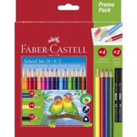 Promo Pack crayon triangulaire 18+4+2 - Faber-Castell