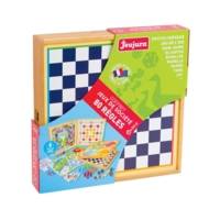 Coffret de Jeux Classiques - 80 Regles - Pions Bois - JEUJURA