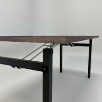 Table pliable Tambu 160x80cm underground rouille - intérieur - RestooTab