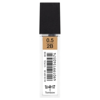 Etui de 12 Mines pour porte-mine pointe calibrée 0,5 mm dureté 2B - TOMBOW