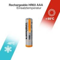 Pack de 4 Accu AAA Micro 1000mAH - CAMELION
