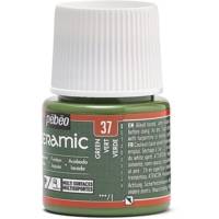 Flacon 45 ml peinture CERAMIC faïence et multi support VERT - PÉBÉO