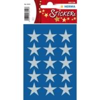 Autocollants de Noel DECOR "étoiles", 22 mm, argent - HERMA