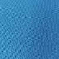 Fauteuil KEYN blanc assise bleue reconditionné - Herman MILLER