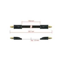 Câble Passe-fenêtre SMA femelle femelle - plat coaxial HF 1.13 - pour antenne 5G, LTE / 4G - GOOD CONNECTIONS