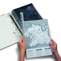 Boite de 50 baguettes à relier format A4 épaisseur 3 mm Transparent - DURABLE