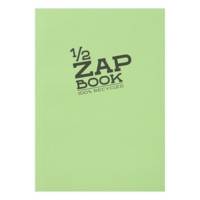 Bloc 1/2 Zap Book encollé grand coté 80 Feuilles A5 80g couvertures assorties - CLAIREFONTAINE
