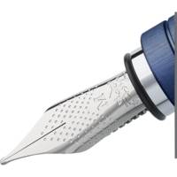 Stylo plume Essentio Aluminium Bleu fine - FABER-CASTELL