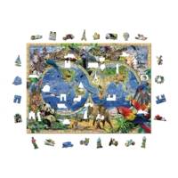 Puzzle en Bois CARTE DU ROYAUME DES ANIMAUX XL - WOODEN CITY