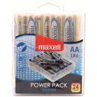 Box 24 Alkaline Batterie "Power Pack" Mignon AA LR6 - MAXELL