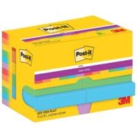 Bloc-note adhésif Super Sticky Notes, 47,6 x 47,6 mm 6 couleurs - Post-it