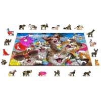 Puzzle en Bois Fête des chats 505 pièces - WOODEN CITY