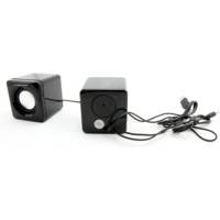 Enceintes Stéréo Cube 2.0 LEGGIERO EP111 pour PC 2x3W Noir - ESPERANZA