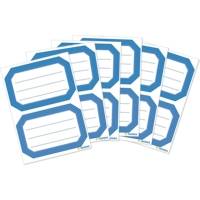 Sachet de 12 étiquettes 82 x 55 mm pour livres et cahiers Cadre bleu - HERMA