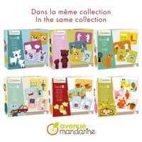 Boite de 28 puzzles 3 pièces Alphabet 6x11 cm - AVENUE MANDARINE