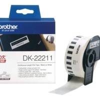 Rouleau Film étiquettes continues 29 mm x 15,2m Blanc - BROTHER
