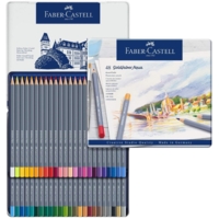 Etui métal de 48 crayons de couleur aquarellables GOLDFABER - Faber-Castell
