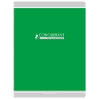 Cahier agrafé 24X32cm 48P 90G grands carreaux coloris aléatoire - CONQUÉRANT