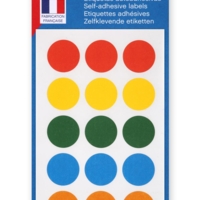 Sachet de 90 étiquettes Gommettes de signalisation Rondes 19 mm Assortis - Apli-Agipa