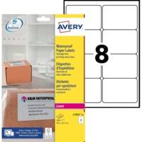 Boite 200 etiquettes laser ultra résistante blanches 99,1x67,7 expédition - AVERY ZWECKFORM