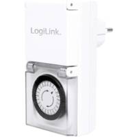 Lot de 2 minuteurs mécaniques IP44 Extérieur Blanc - LOGILINK