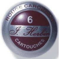 Boîte de 6 cartouches d'encre standard Rouge caroubier - HERBIN