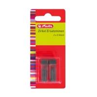 Pack 2 x 5 Mines de compas 2 mm - HERLITZ