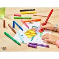 Etui tiroir de 24 feutres de coloriage KIDS VISACOLOR XL pointe large - BIC