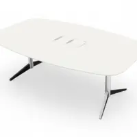 Table de réunion blanche Hide Tech EFG 210x100 ALLISON 2 - OCCASION