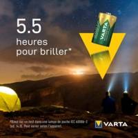 2x Accus NI-MH "Power Accu Ready 2 Use", Mono (D/HR20) 3000 mAh - VARTA