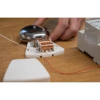Sonnette deux bobines alimentation filaire 8V blanc - UNITEC